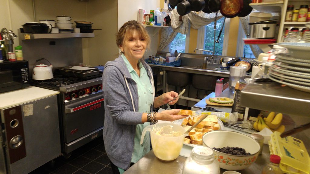 Susan Lockhart was already working on some killer french toast.